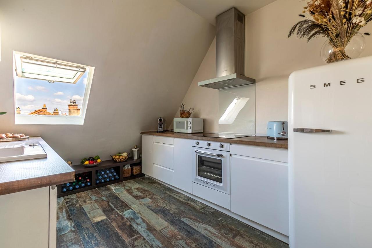 Paris Centre Dernier Etage Vue Ascenseur Apartman Kültér fotó