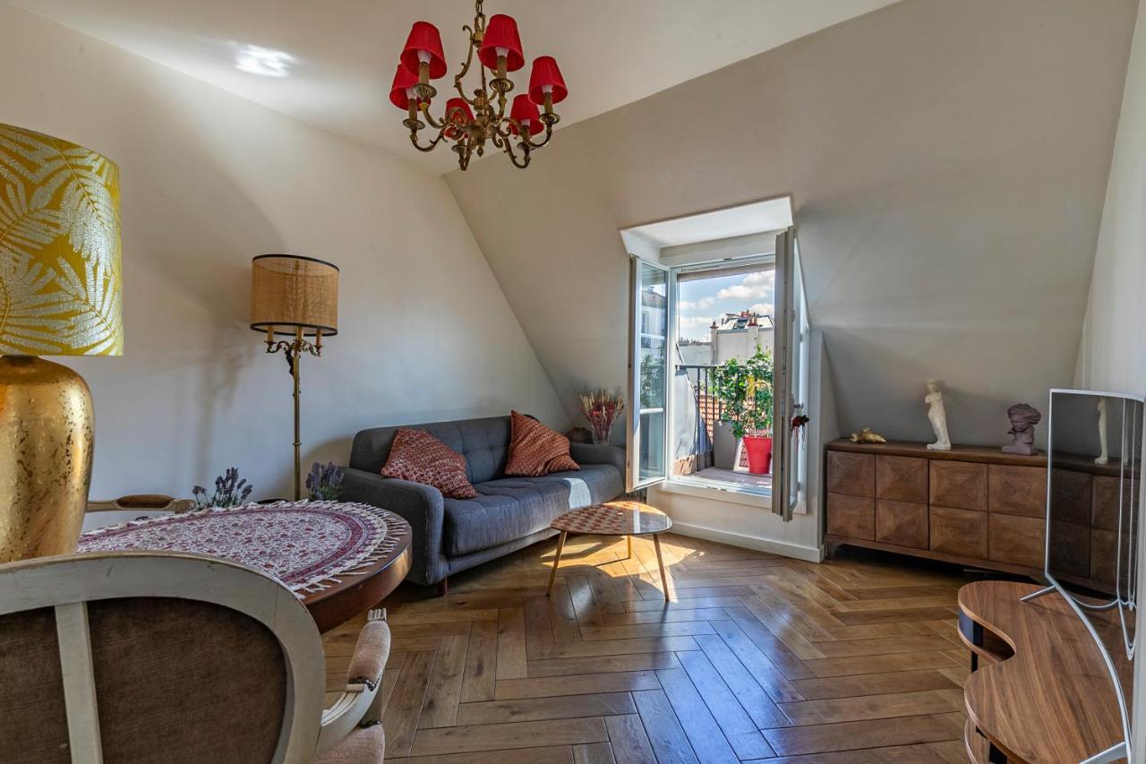 Paris Centre Dernier Etage Vue Ascenseur Apartman Kültér fotó