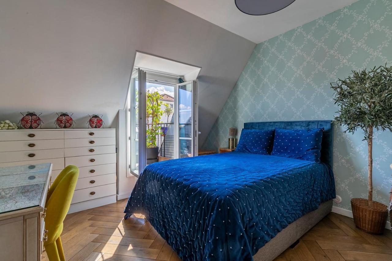 Paris Centre Dernier Etage Vue Ascenseur Apartman Kültér fotó