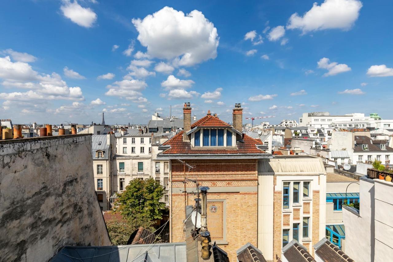 Paris Centre Dernier Etage Vue Ascenseur Apartman Kültér fotó